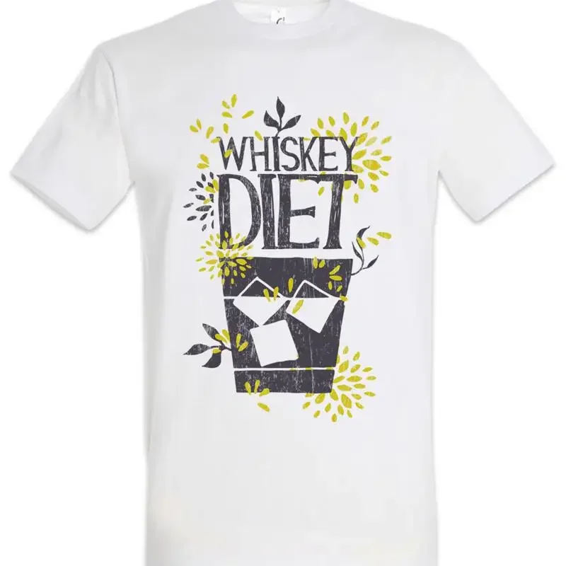 Whisky Diet T Shirt Fun Alcohol Get Drunk Wasted Intoxicated Party Jim Jack
