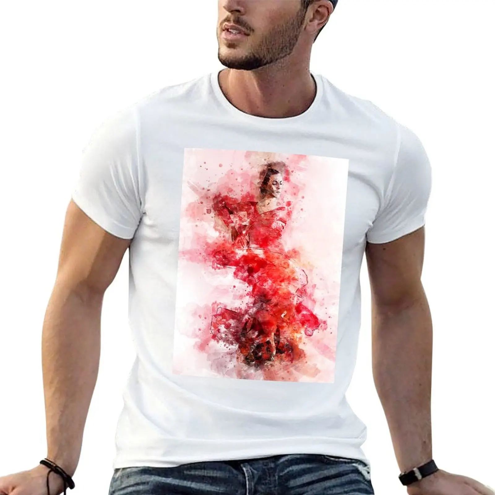 Flamenco Dancer T-Shirt custom shirt hippie clothes t shirts for men graphic