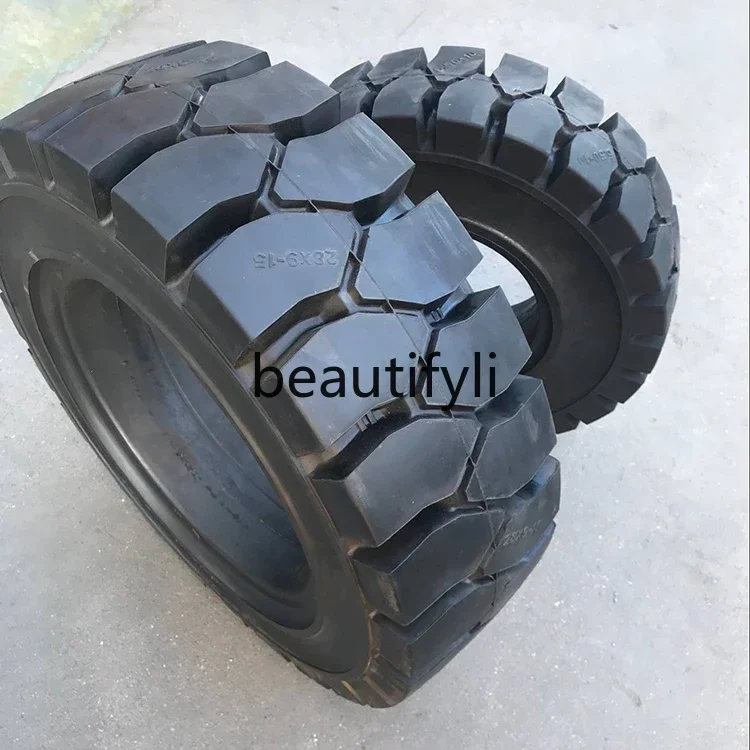

lt6351 Forklift Solid Tire Hangjiaheli 3/3.5 Ton Front Wheel 28x9-15 Rear Wheel 650-10 Pneumatic Tire