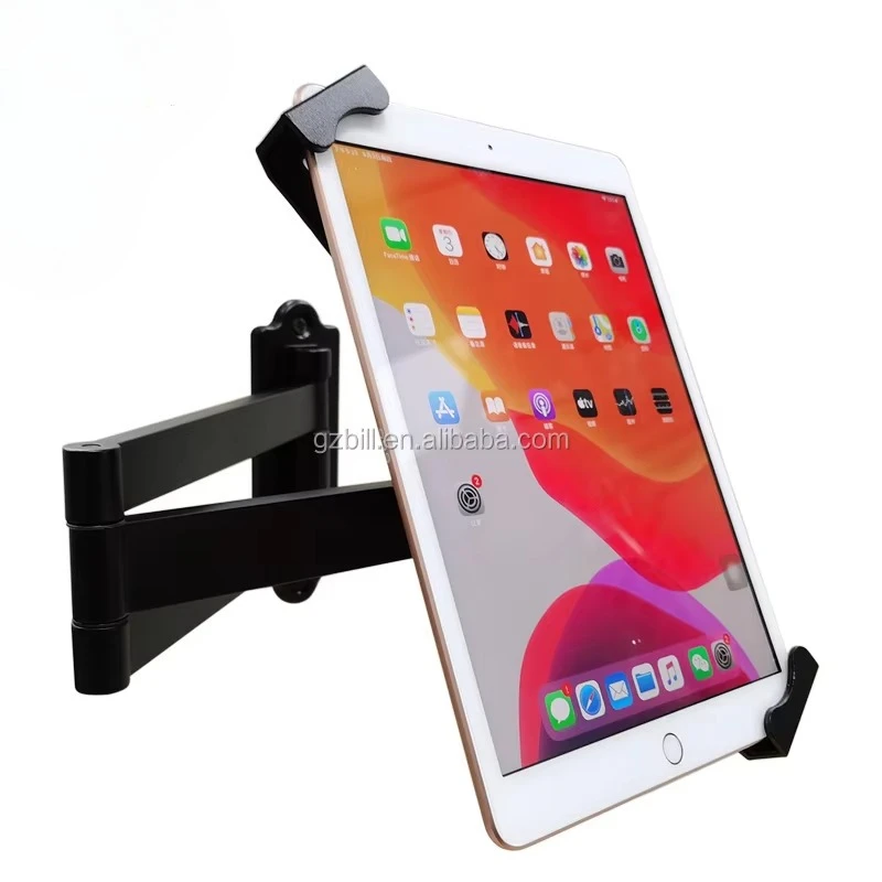 Articulating Arm Lockable Security Tablet Bracket Kitchen Wall Mount