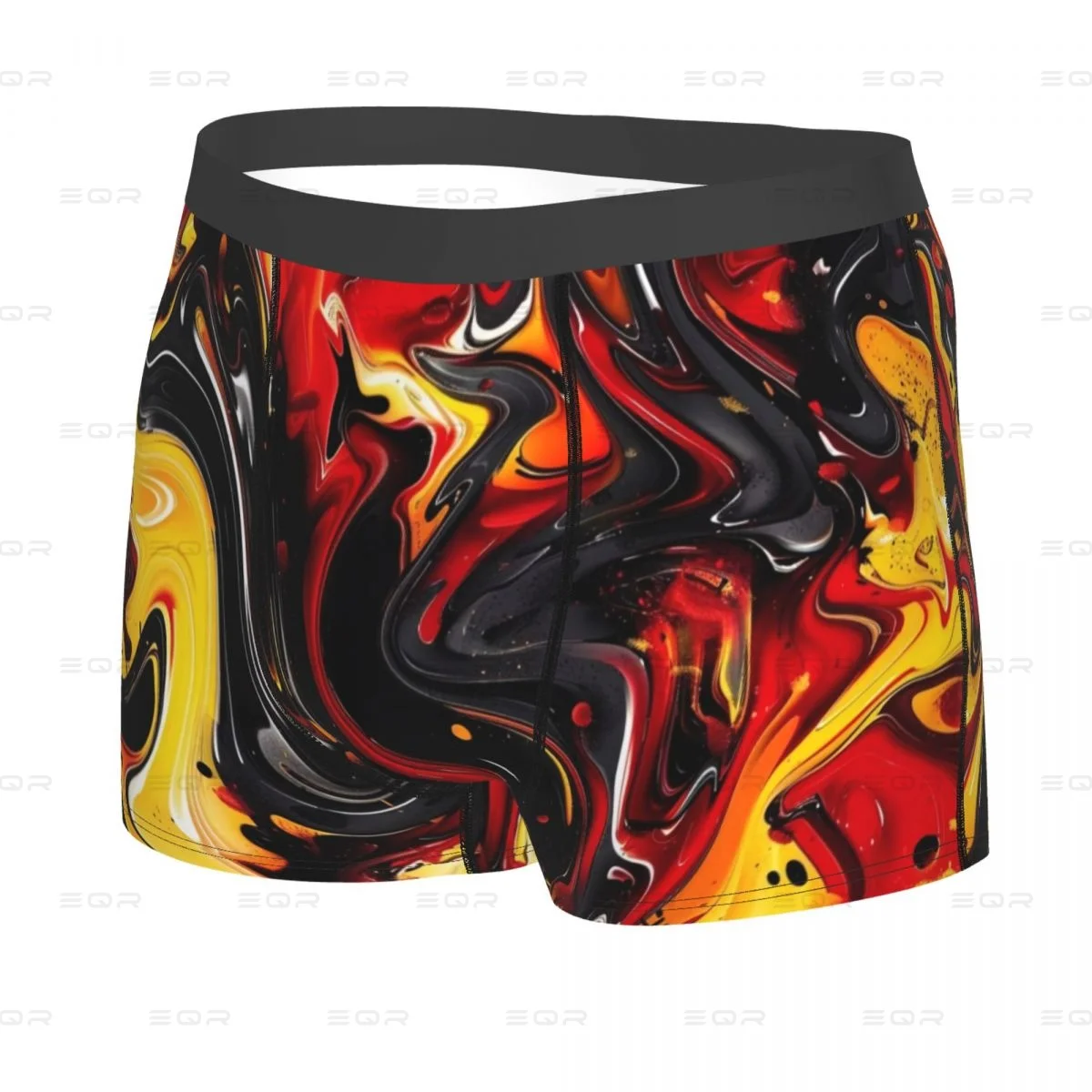 Drop Shipping Paint Stain Rainbow Paint Splatter Print Men Underpants, Highly Breathable printing Top Quality Gift Idea