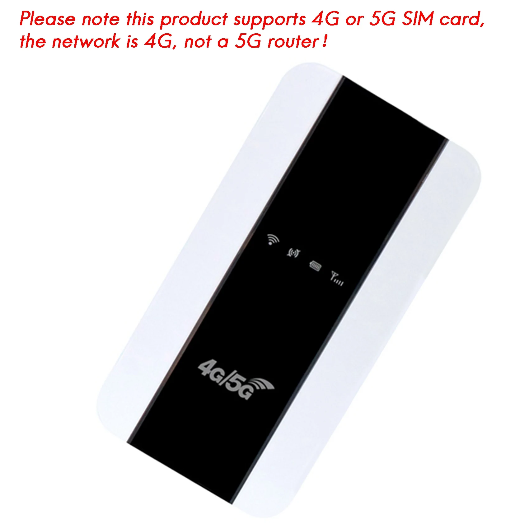 4G Wifi Router Portable MiFi Supports 4G/5G SIM Card 150Mbps WiFi Router Car Mobile Hotspot Router(America)