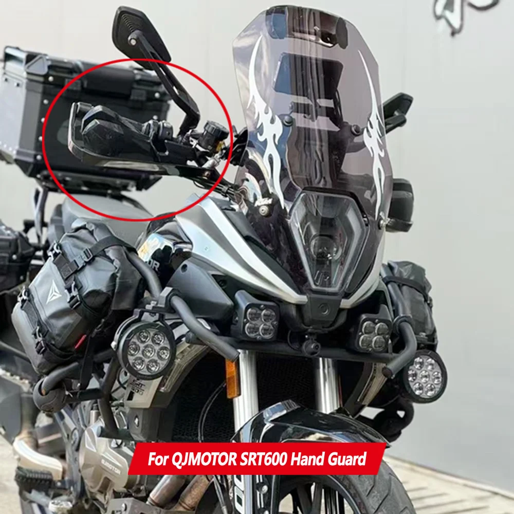 Para qjmotor srt600 srt 600 de alta qualidade guarda mão modificação anti queda guarda mão qj srt 600 à prova vento capa mão pára-brisa