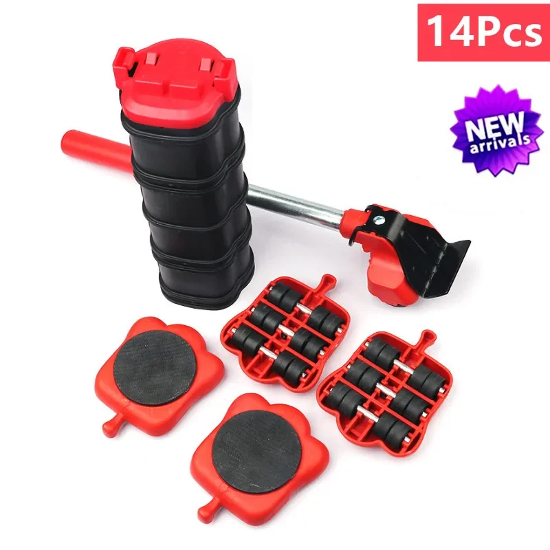 Furniture Moving Transport Roller Set Heavy Duty Lifter Transport Tool Pulley Furniture Mover Roller Wheel Tool