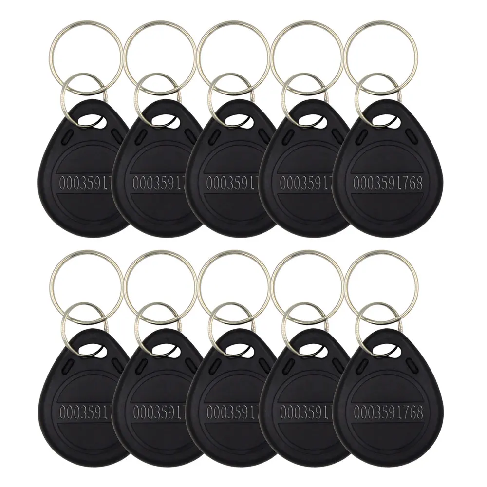 10pcs RFID Tag 125KHz Proximity RFID Card Keyfobs Key Fob Access Control Reader Smart ID Card Color Keyfob