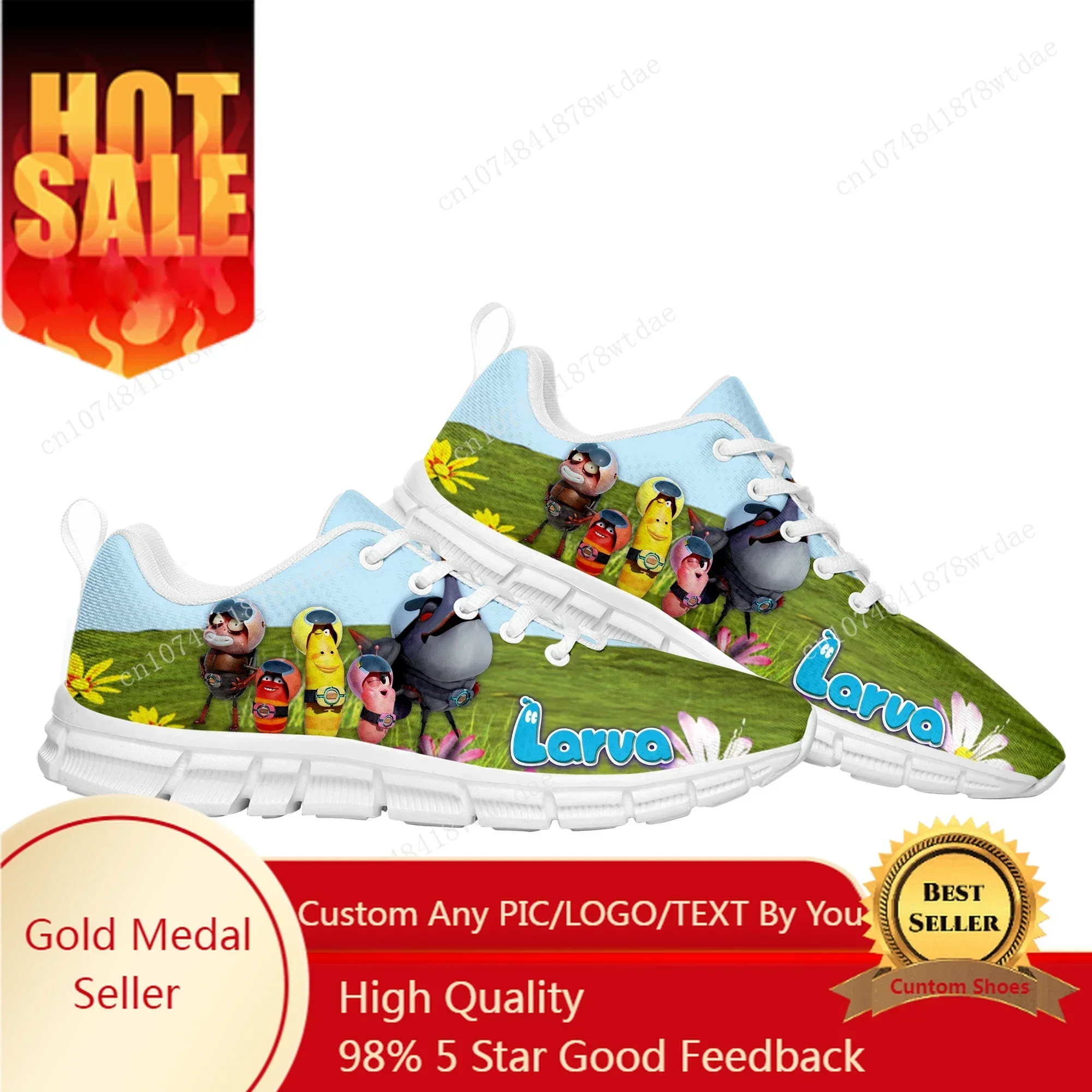 

Larva Sports Shoes Mens Womens Teenager Comfortable Sneakers High Quality Anime Cartoon Manga Comics Sneaker Custom Shoe