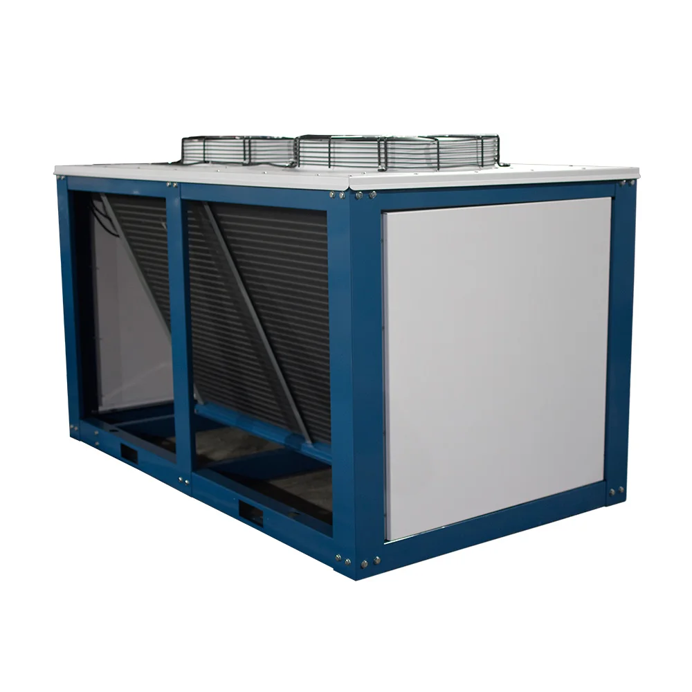 مكثف عالي الكفاءة على شكل حرف V - مكثف تبريد صناعي لتبريد الطعام ولحم البقر ولحم الخنزير