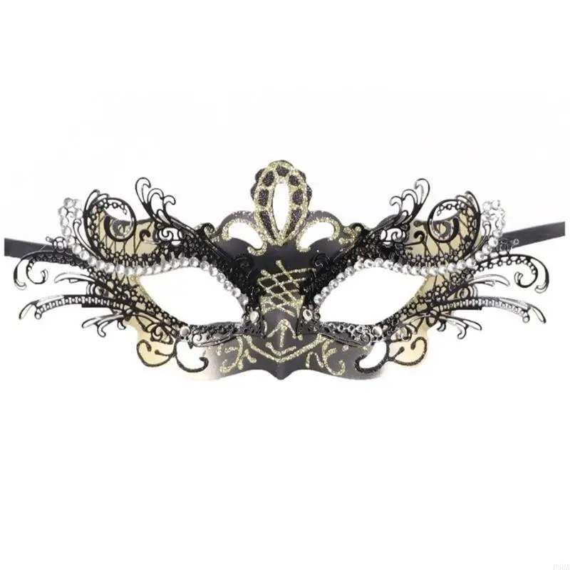 

P88A Performances Mask Ladies Half Face Halloween Costumes Festival Carnivals Mask