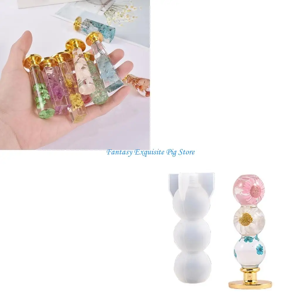 Stamp Handle Resin Mold Sealing Handle Mold Wedding Invitations Wax Seal Stamp Handle Mold for DIY Crafts Crystal