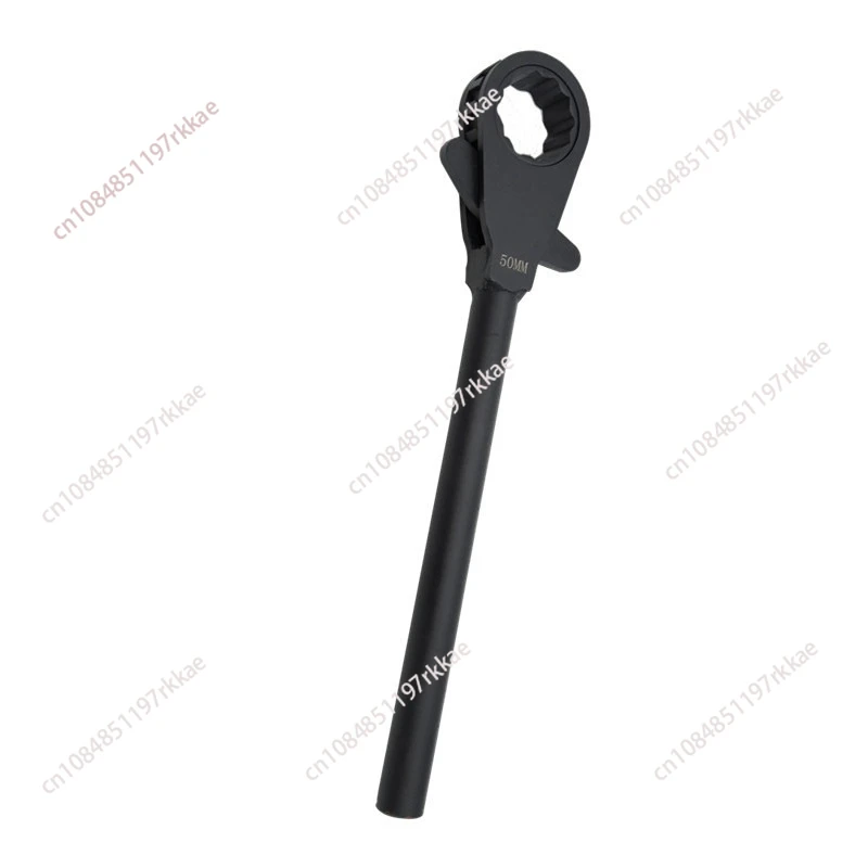 Steel Heavy Duty Ratchet Wrench 45 Steel Wrench Hardware Tools 17-85mm Weighted and Thickened