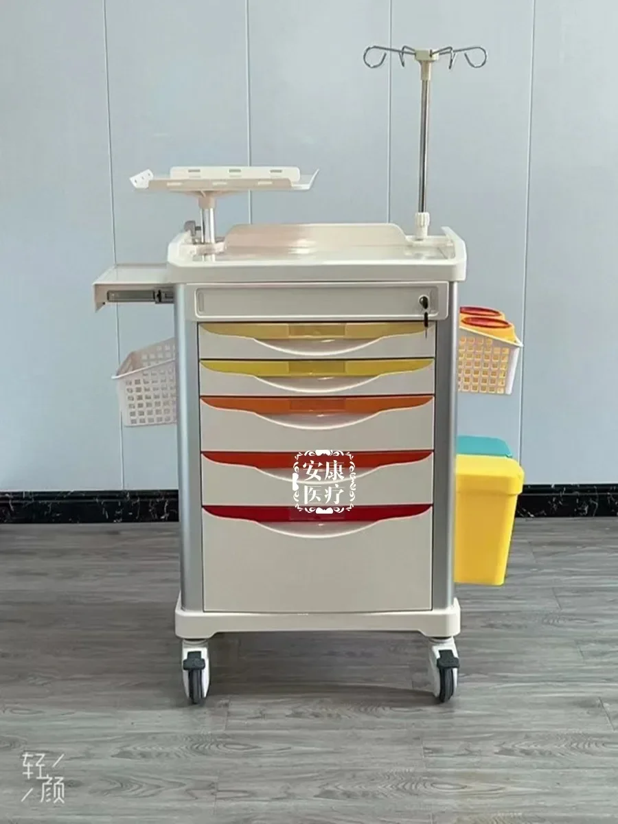 First Aid Treatment Nursing Cart First Aid Nursing Medicine Delivery and Dressing Change Anesthesia Infusion Beauty Car