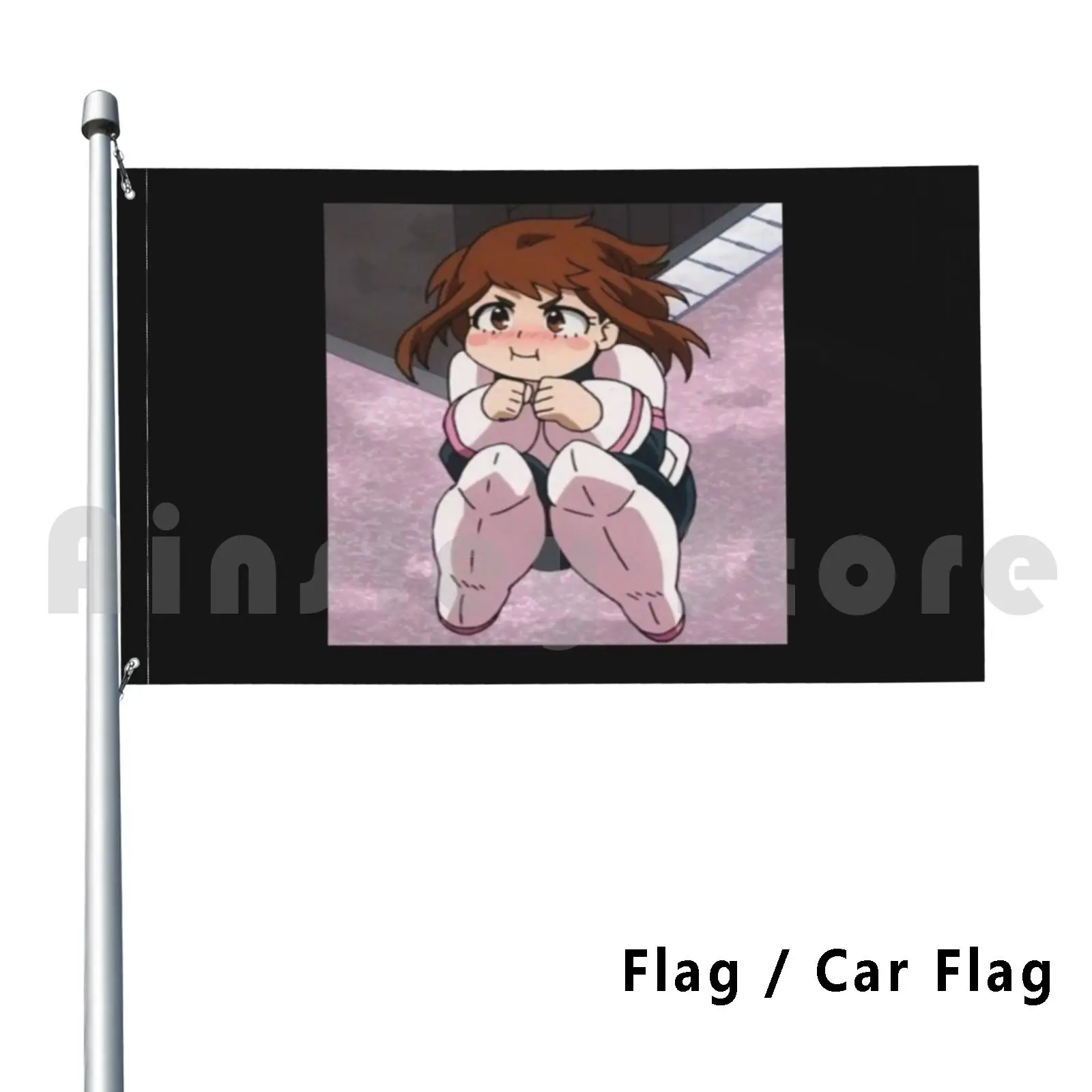 Flag Car Flag Cute Girl Uraraka Beautiful Girl Retro Hat Cool Funny Could Hot Midoriya All Might Deku Manga