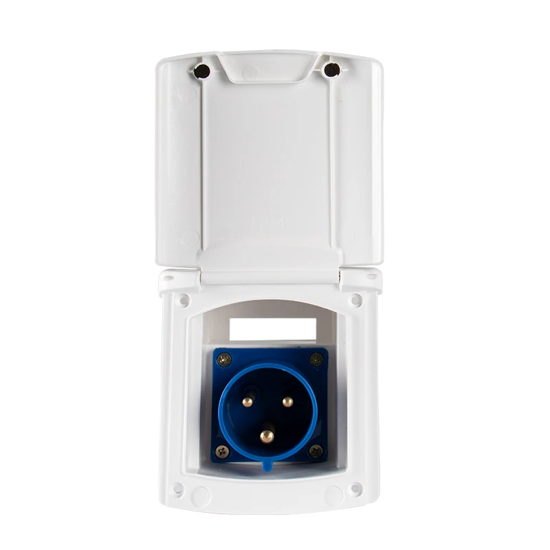 RV 캠핑카 32A 220V-240V 외부 방수 매립형 플러시 마운트 연결 플러그 소켓 (카라반, 모터홈, 트레일러 전원 입력용)