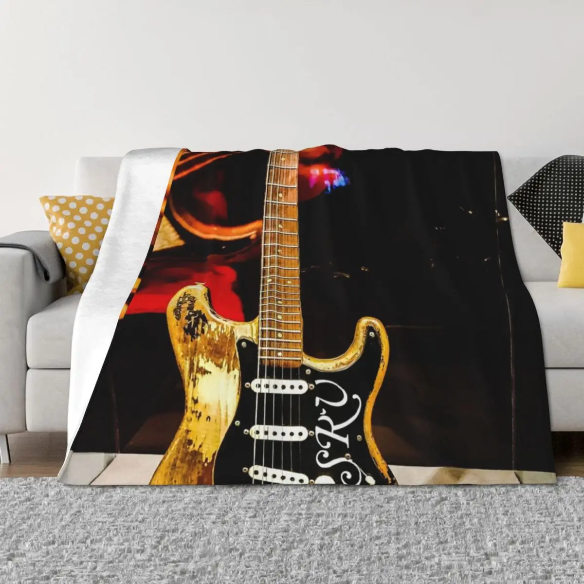 

Stevie Ray Vaughan - Dedication Throw Blanket Blankets For Bed Bed Fashionable Large Cute Plaid Blankets