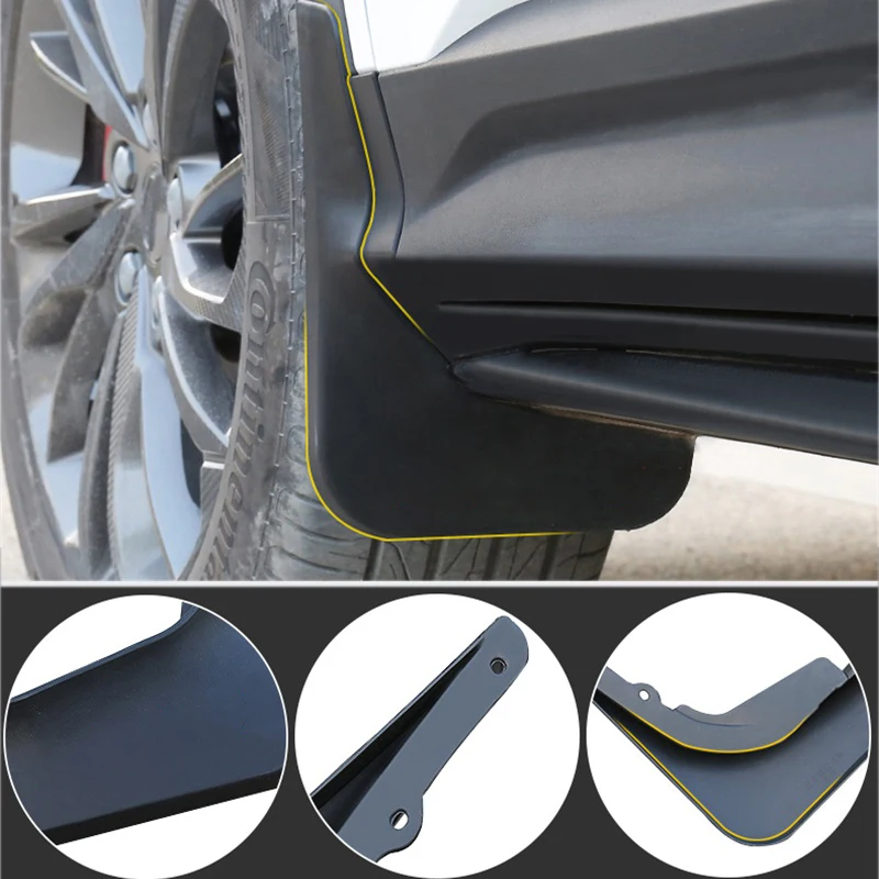 Tonlinker Interior Car Wheels Mudguards for Geely SX11 Coolray Cover Case Stickers Car Styling 4 PCS ABS Plastic Cover Stickers