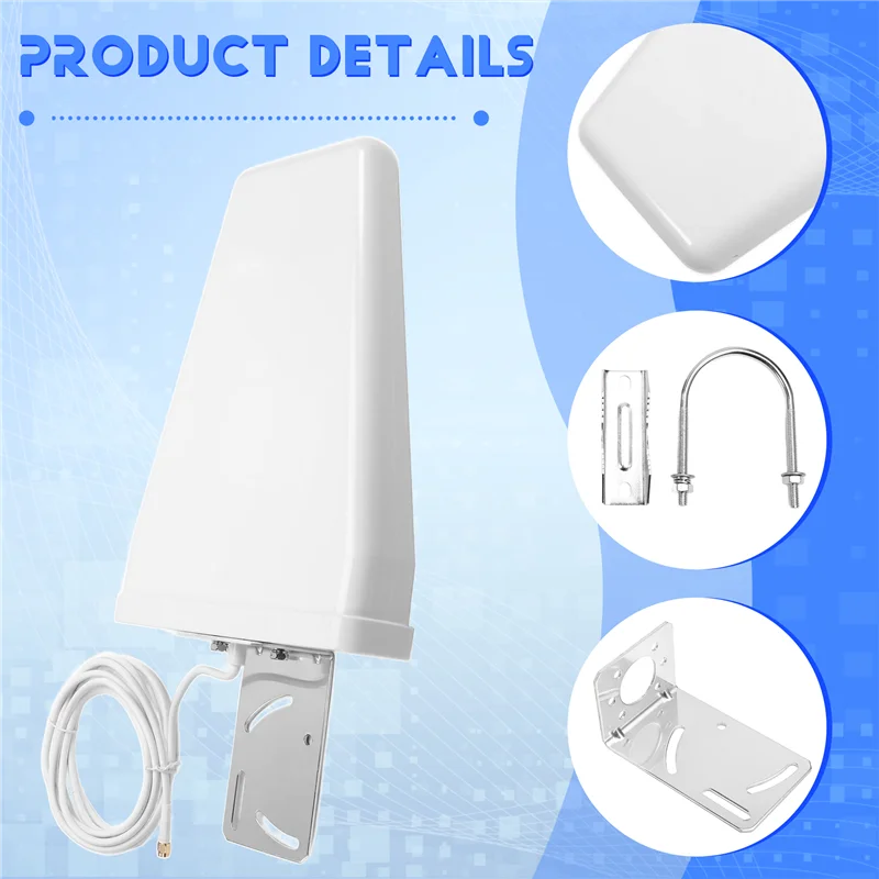 

【Superdeals】5G Full-Band Log Periodic Antenna 12Dbi 698-4900Mhz Outdoor Directional Antenna Network Signal Booster Amplifier SMA
