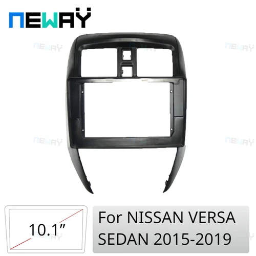 Para NISSAN VERSA SEDAN 2015-2019 (10,1 pulgadas, LHD) fascias de Radio de coche Android GPS MP5 reproductor estéreo unidad principal Panel marco de tablero