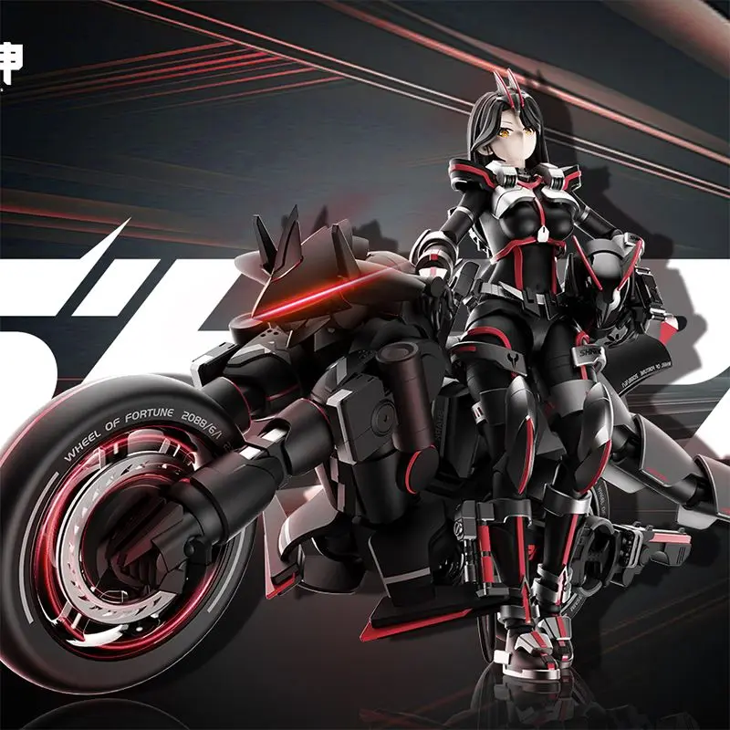 

Special Edition Yubo Cultural And Creative Cyber Shark War Riding Goddess Shake Guochuang Mecha Assembly Model Toy Collect Gifts