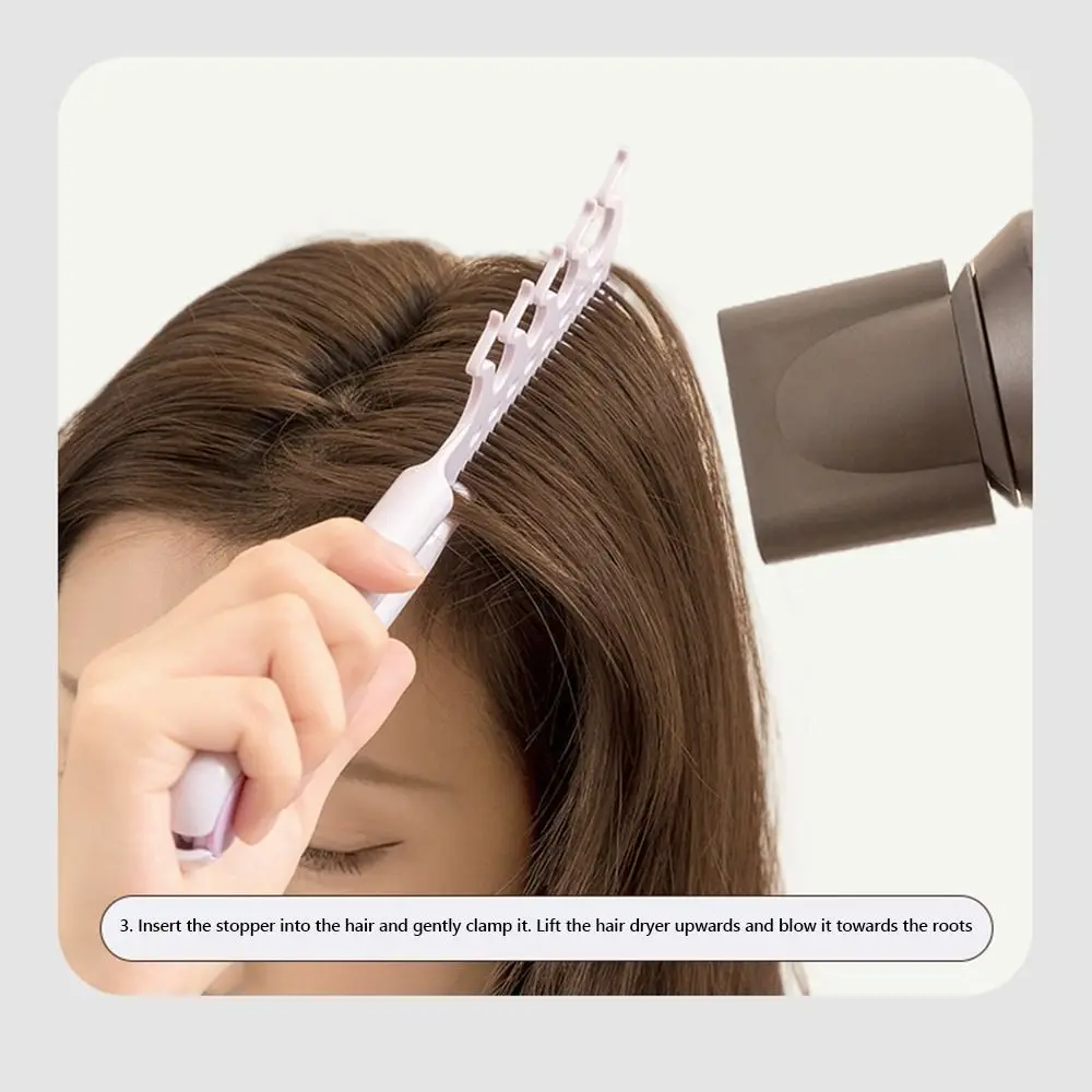 New Portable Two-in-one Bone Comb V-shaped Hairstyle Tool Hair Root Fluffy Combs Multifunctional Hairline Splint