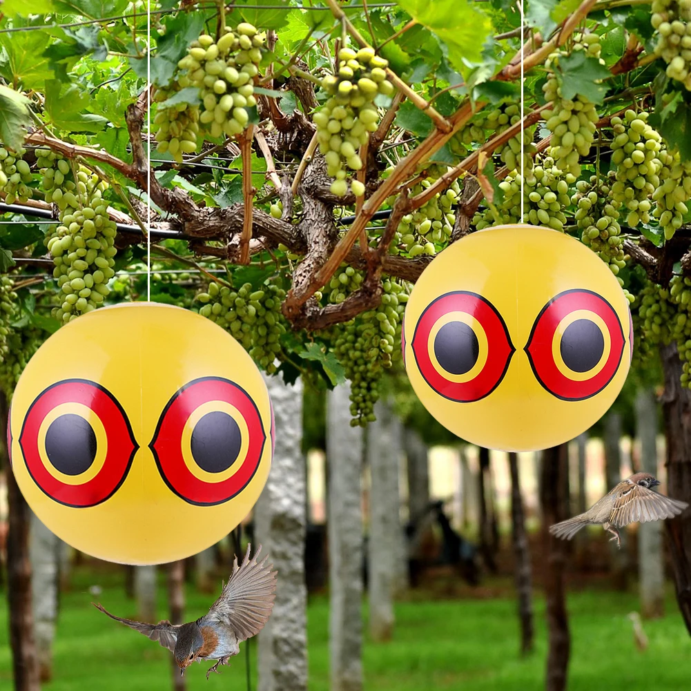 40CM Scare Eye Balloons Visual Deterrent Anti Bird Inflatable Repeller Outdoor   Inflatable Ball Garden Accessories