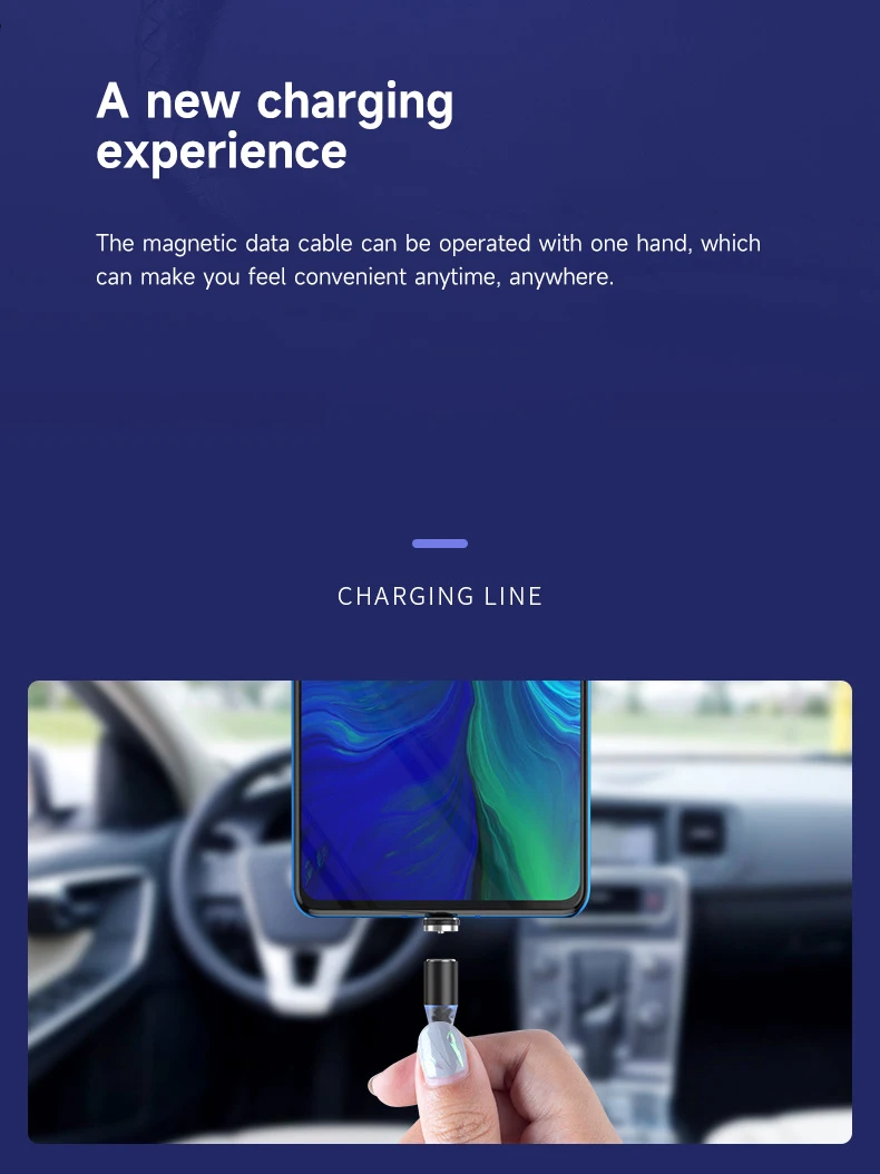 Magnetische Ladegerät USBCable plug Runde Magnetische Kabel stecker Schnelle Lade Draht Kabel Magnet USB Typ-C/Andriod stecker