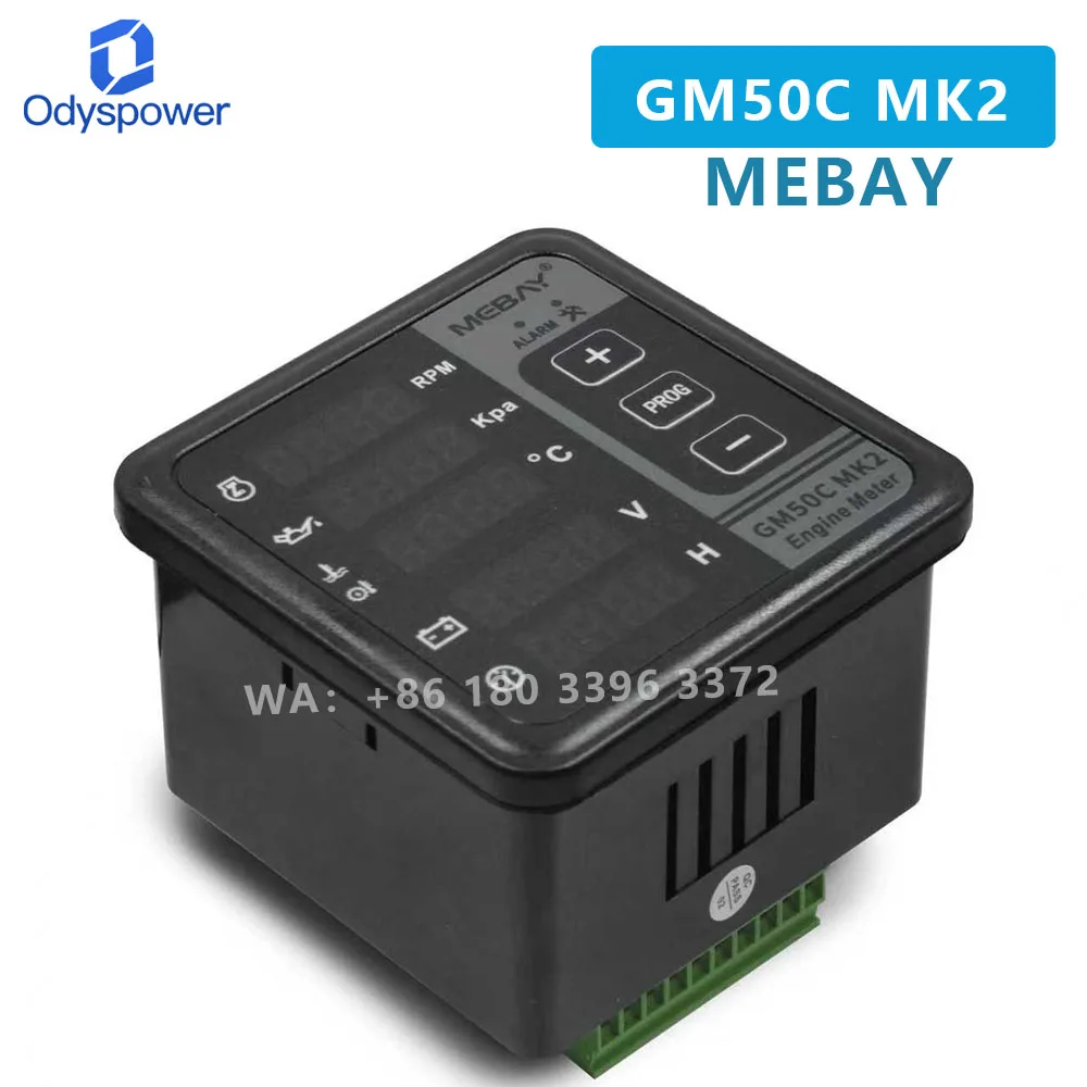 MEBAY GM50CR MK2 Controller Engine Digital Multifunction Meter Engine Monitor Generator Parts