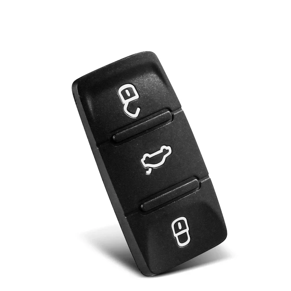 Dandkey 10PCS Sillicon Gomma Chiave Dell'automobile Caso Pulsante Pad Per Volkswagen VW Passat Polo Golf Touran Bora Ibiza Leon Octavia Fabia