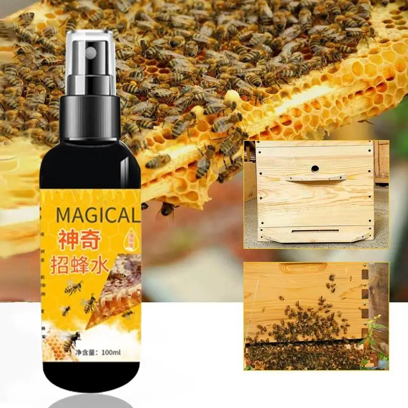 Atrayente de abejas de 100ml, comandante de sable, colmena Premium, señuelo para atrapar abejas, cebo, jaula de colección de miel, trampa para polen, atraer