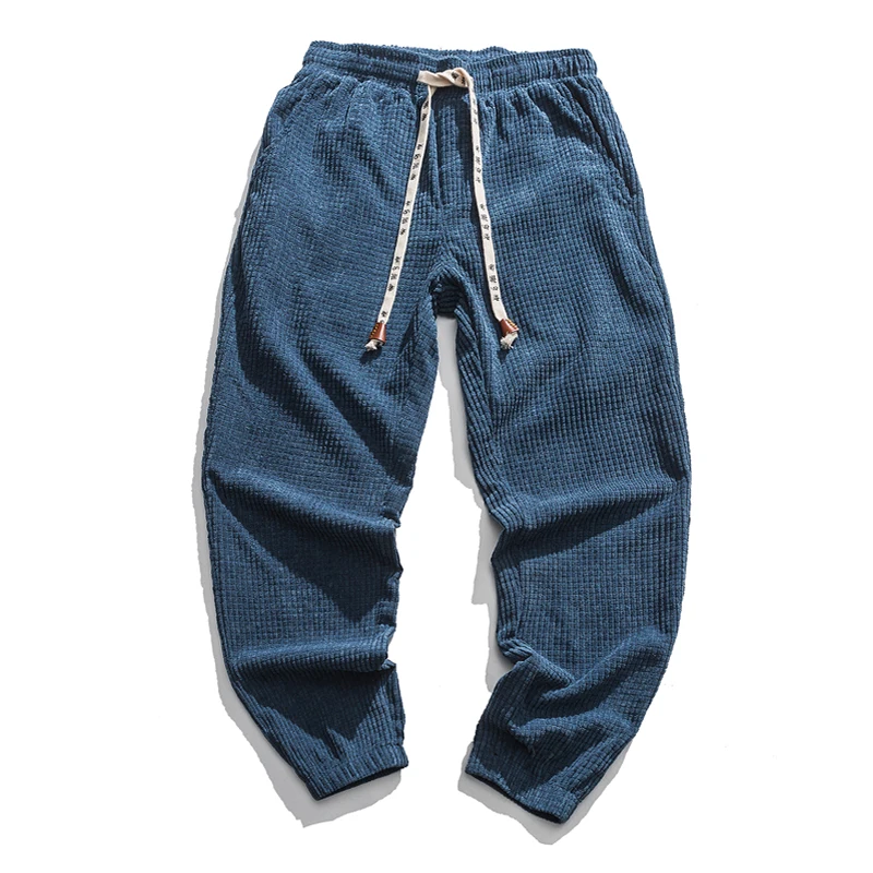 

Men Corduroy Pants Jogger Harem Pants Hip Hop Spring Summer Loose Harajuku Trousers Outdoor Sport Sweatpants Big Size Pantalons