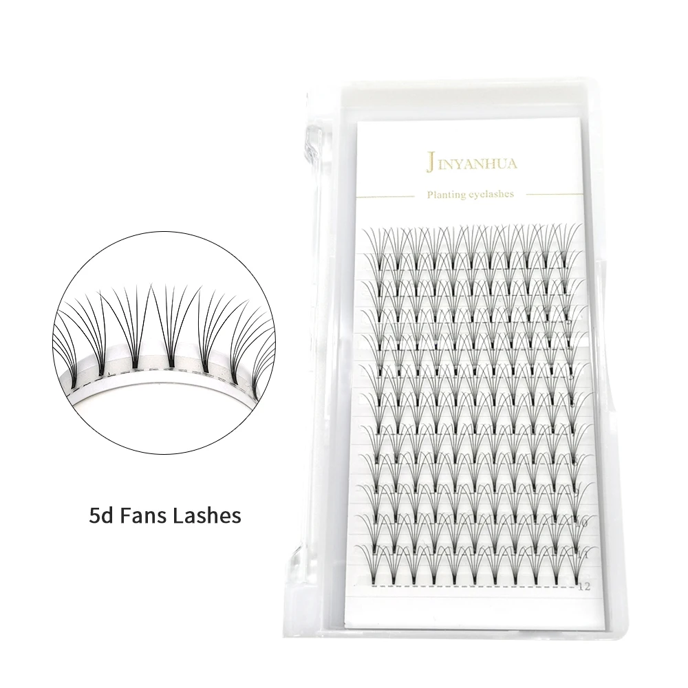 2d/3d/4d/5d Fluffy False Eyelash HandMade Mink Natural Eyelashes Premade Fan Eyelashes Extensions Pre Made Volume Fans Wholesale