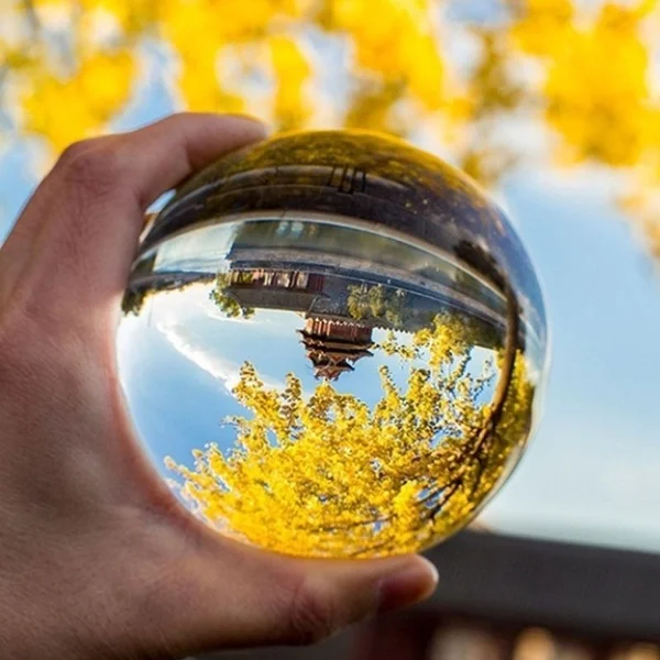 40 мм прозрачный стеклянный хрустальный шар, целебная сфера, реквизит для фотографий, подарки ST