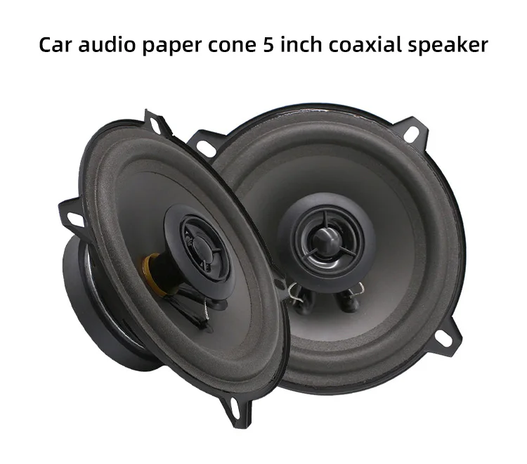 卸売高品質pp-5インチrms-20w-max-80w-4オーム88db-80hz-20khzカーオーディオ同軸スピーカー、ホーンマスクと適合（1ペア）