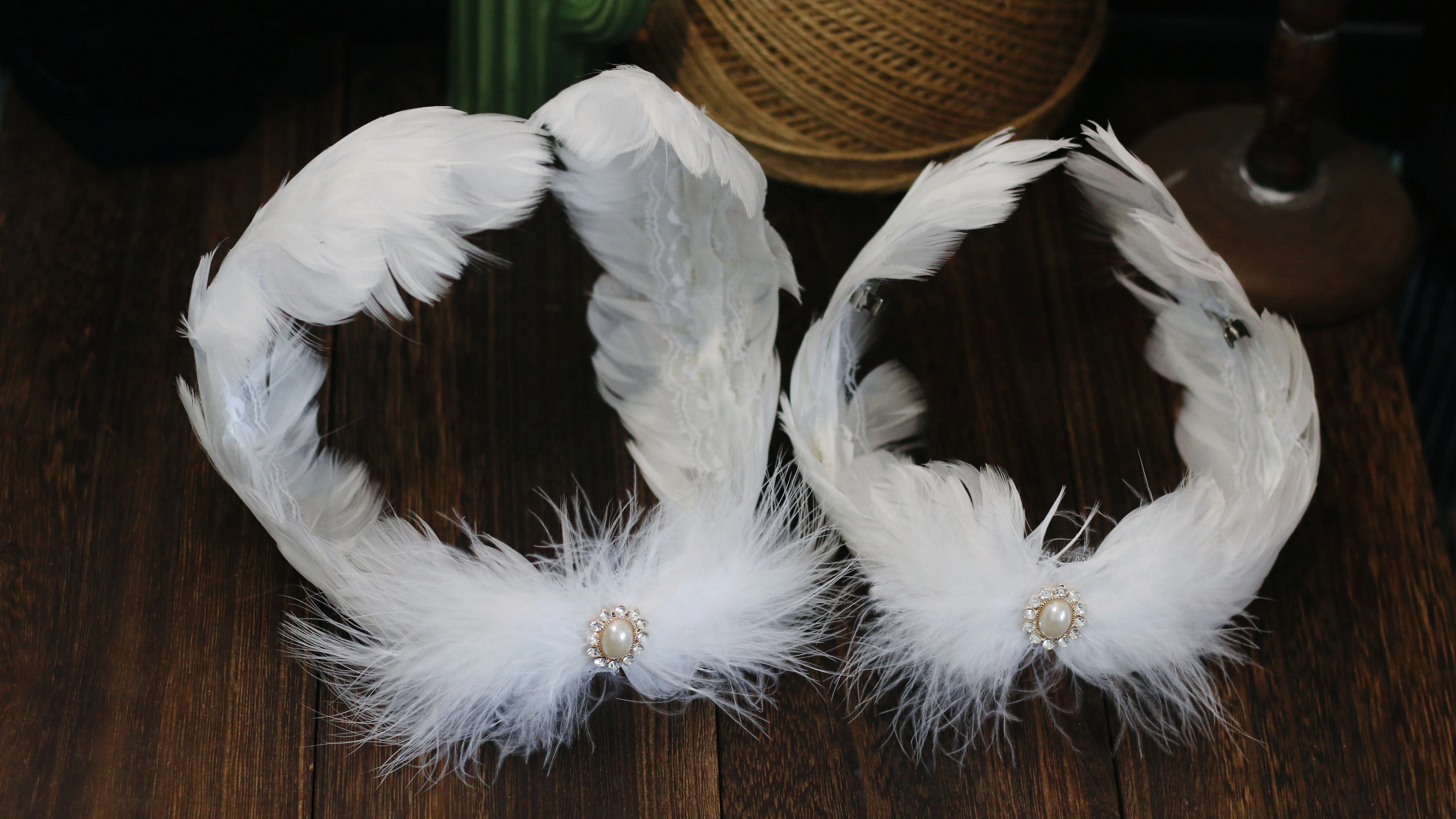 Swan Lake Hand Made Ballet White Feather Headband For Woman Hair Accessories,Princess Headdress Nutcracker Feather Headpiece