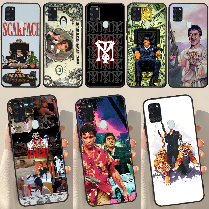 Scarface Tony Montana Case For Samsung Galaxy A34 A54 A14 A53 A13 A51 A71 A50 A12 A22 A32 A52 A72 Phone Cover