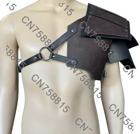 Nordic Viking shoulder armor, retro role-playing stage props, medieval shoulder armor