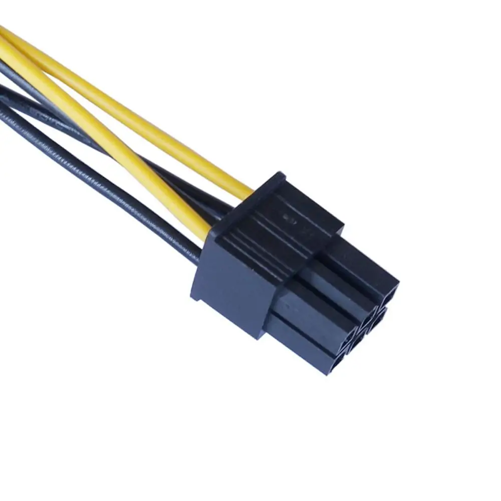 To 6 Pin PCI Express Power Splitter Cable Graphics Card Power Cord Video Card Power Cable SATA Power Cable SATA Adapter Cable