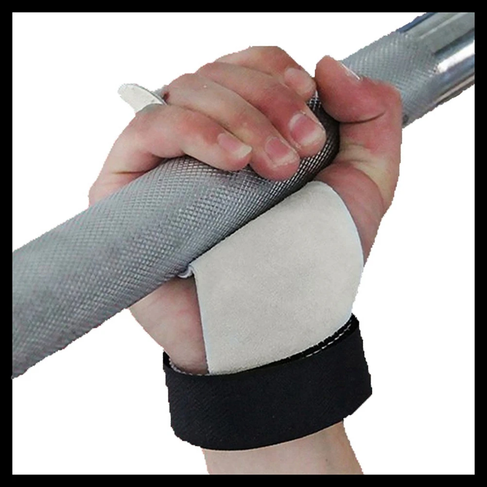 

1 Pair Cow Palm Grip Protector Pull Up Weight Lifting Barbell Gymnastics Hand Guard Gloves Wrist Strap Textured Grip