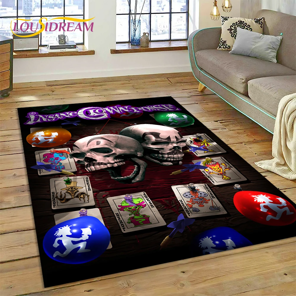 Insane Clown Posse Icp Juggalo Rap Metal Carpet Rug for Bedroom Living Room Home Sofa Decoration,Children Large Decor Floor Mat