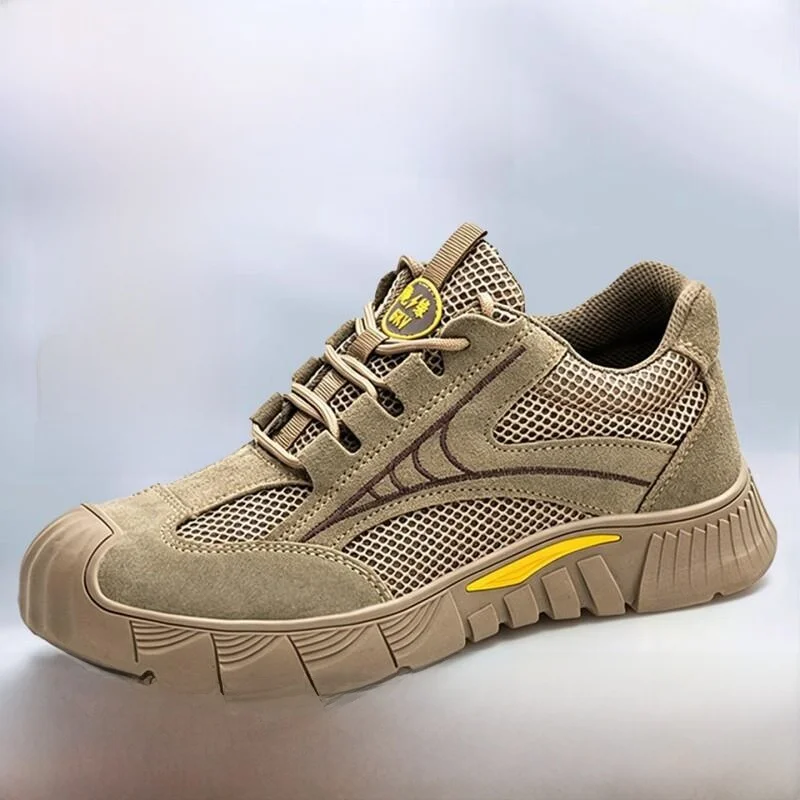 Men's Safety Work Shoes Lightweight Breathable Anti- Puncture Slip Resistant Durable Electrical Insulation Spring Summer Autu...