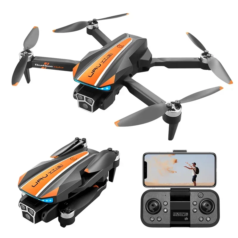 New YT151 Brushless Drone 4k professionnel FPV HD Camera Four Axis Electric Adjustment Optical Flow Obstacle Avoidance Dron Toy