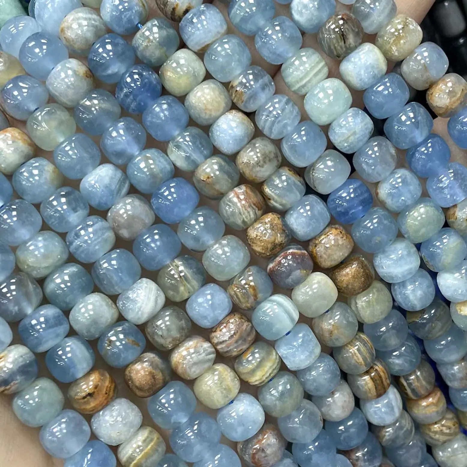 7X8MM Natürliche Edelsteinperlen Vintage Citrin Aquamarin Apatit Lose Zwischenperlen für Schmuckherstellung DIY Armband Anhänger Zubehör – Detail 17