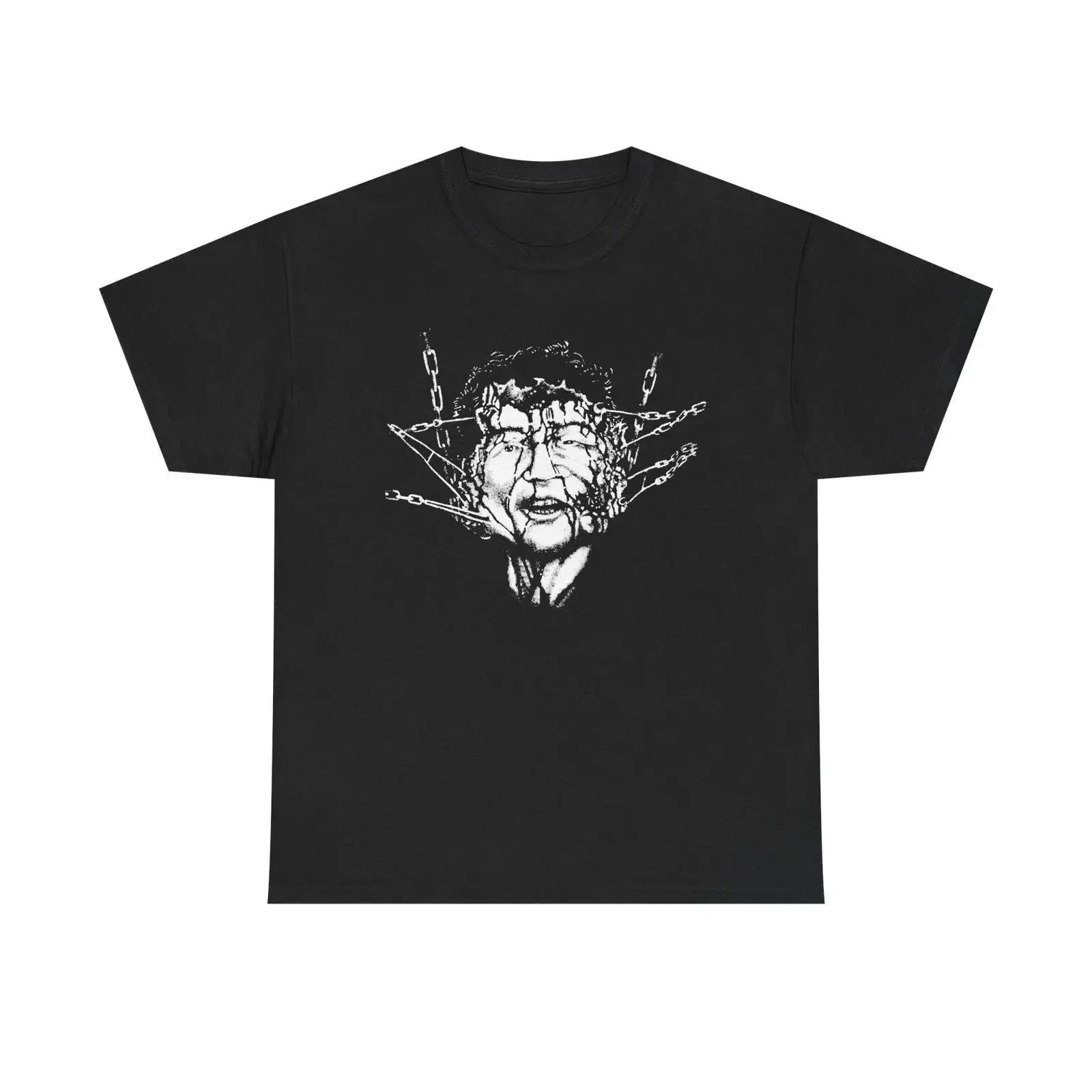 Vintage Hellraiser T shirt Clive Barker Horror Movie vintage Washed graphic homme Casual Top For Everyday Wear designer clothes