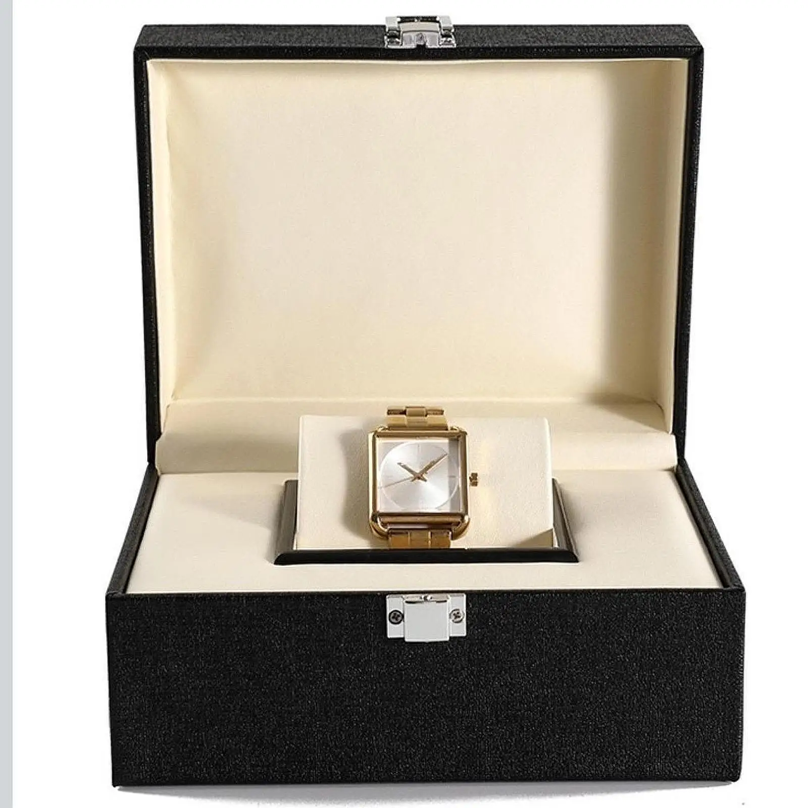 Watch Display Case Home Decoration Wooden Portable Watch Cushion Shop Display Dustproof for Women Men Necklaces Birthday Gifts