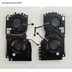 New Original Laptop CPU GPU Cooling Fan For DELL Alienware X15 R1 R2 082VD4 07M2CV 0V0G61 02H5HD NS85C37 NS85C38
