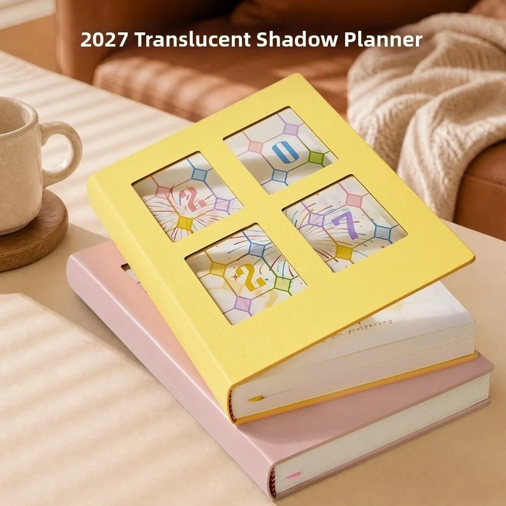 Chinese Style 2027 Daily Planner Notebooks Light And Shadow Portable 365 Days Self-Discipline Checklist Calendar Convenient