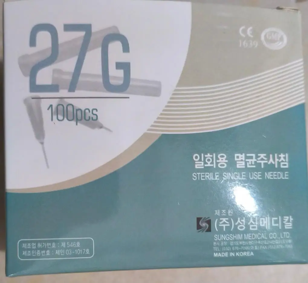 Painless Small Needle Irrigator 25g13mm 27g13mm Disposable Syringes For Face Filler Tool