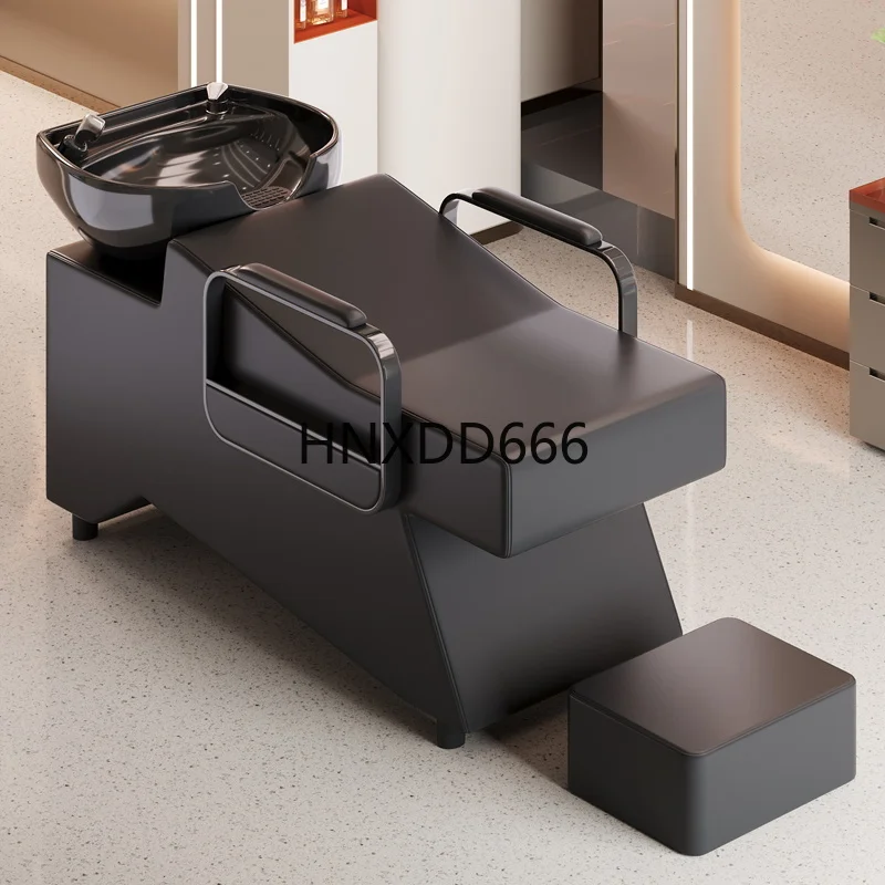 صالون الشعر شبه مستلق سرير دافق صالون الشعر تعميق حوض شامبو السيراميك