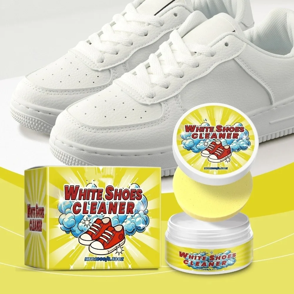 

Multifunctional White Shoes Cleaner Mild Ingredients with Sponge Sneaker Cleaner Just Wipe Clean No Need To Wash