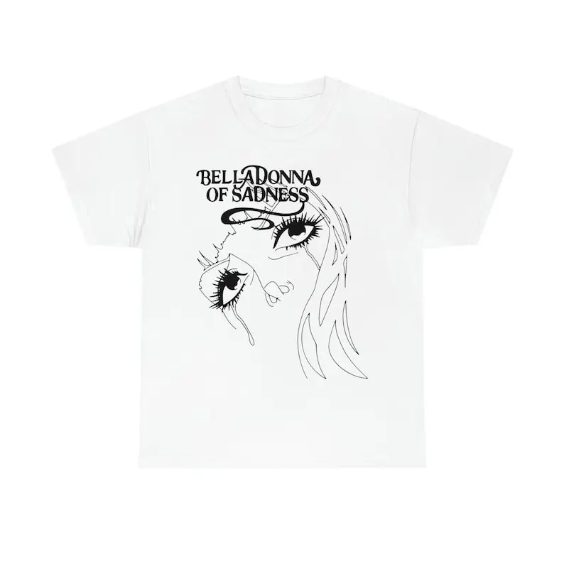 Camiseta Belladonna of Sadness para amantes de anime, novo modelo, roupas para o ano inteiro, roupas com personalidade, plus size, unissex, Y2k, para casais