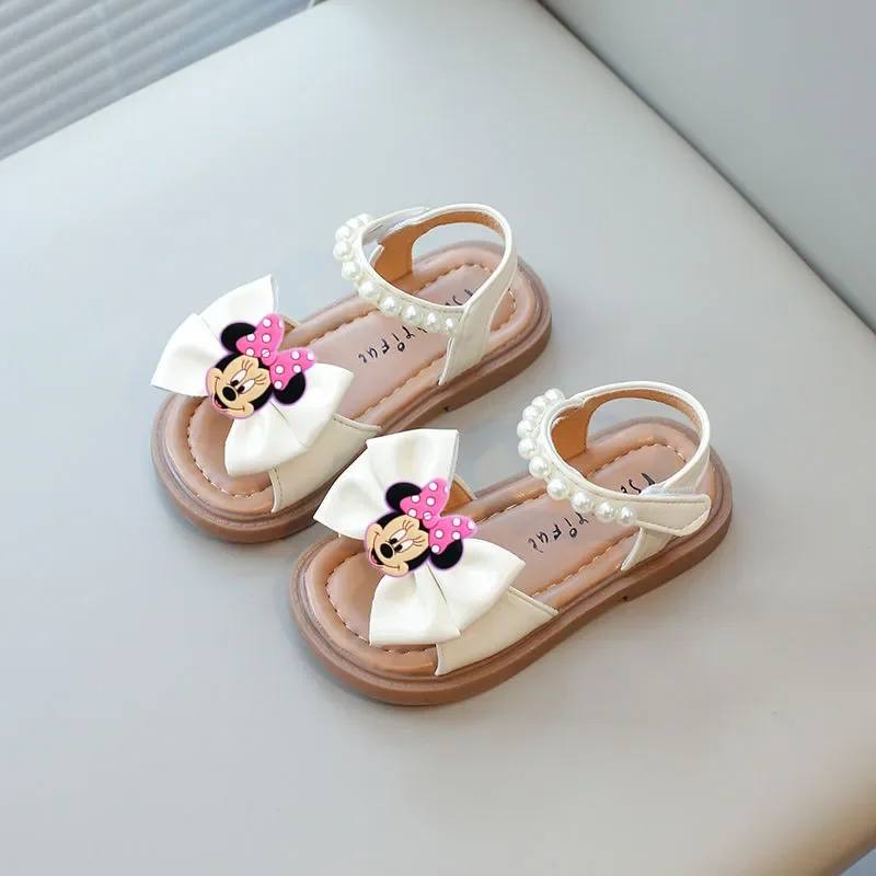 

Disney Princess Casual Beach Shoes Bow Soft Sole Baby Toddler Shoes Mickey Mouse Minnie Girl Sandals Summer children Slippers
